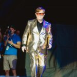 Elton John Instagram - That first look out onto that crowd at Glastonbury blew me away 😍 Listen to the Best Of playlist on Spotify in the order of Sunday’s set list. Link in bio 🚀 📸: @bengibsonphoto Glastonbury Festival