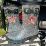 Elton John Instagram - Now my wardrobe is complete! Thank you @hunterboots for these one-of-a-kind wellies ✨ Watch out Glasto - here I come! Glastonbury Festival