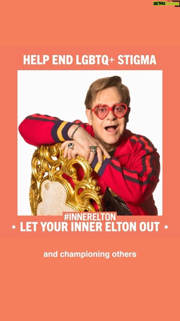 Elton John Instagram - It’s Rocket Fund launch day! Take a stand against HIV-related stigma and discrimination and join us in advocating for a more compassionate and equal world by letting your #InnerElton out. I challenge @mjrodriguez7 , @itsjojosiwa, @nph and @dbelicious to let your Inner Elton out! Everyone, join us, I want to see you in your best look on social media. Think sequins, shades and bright colours. Or whatever makes you feel your true self. Post a pic, tag @ejaf and use #InnerElton. We can’t wait to see what you come up with 🚀