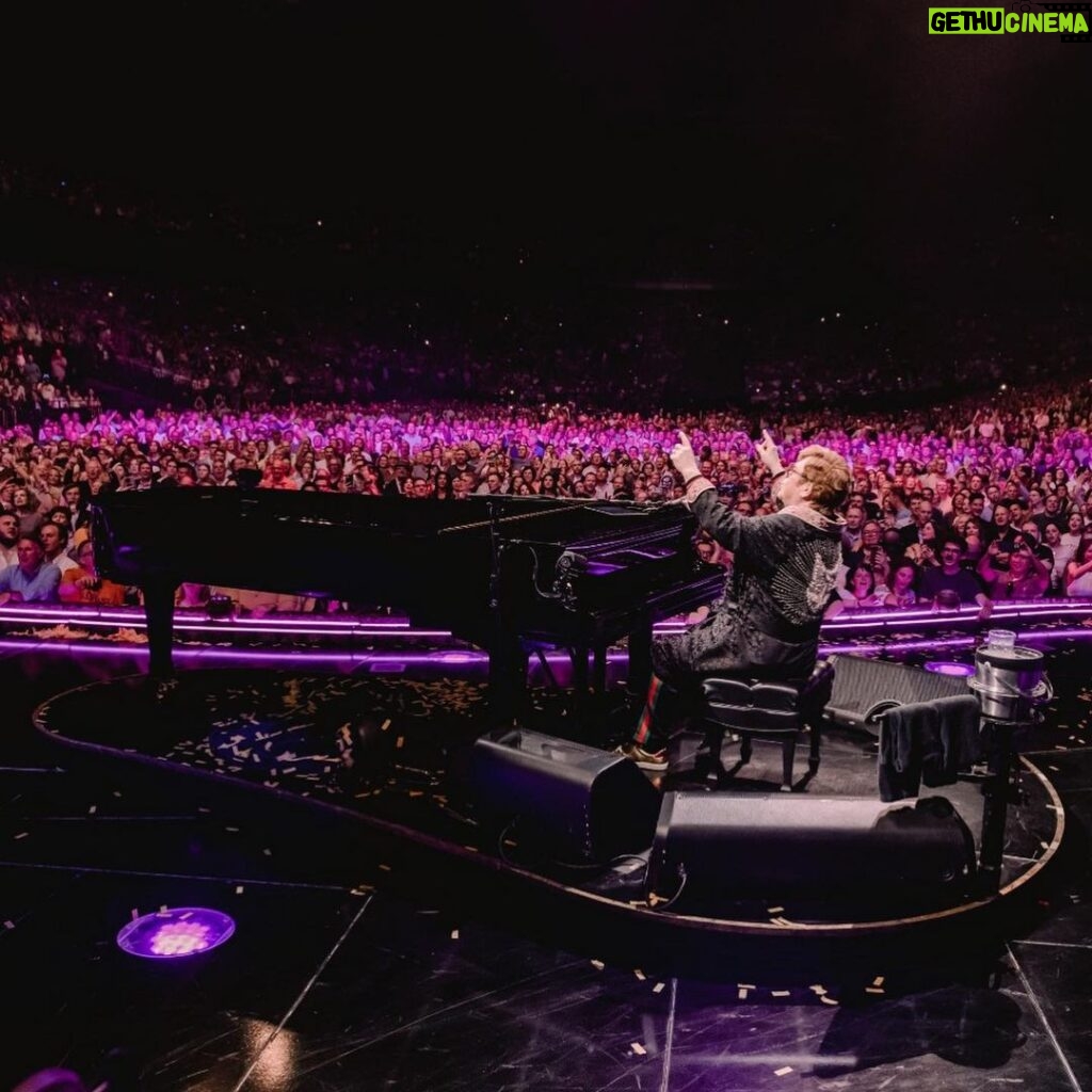 Elton John Instagram - What an incredible run of shows! We hit the 300th show mark in Germany, and then partied together in Barcelona. Last night and tonight, Belgium! See you soon, London 🚀 📸: @bengibsonphoto