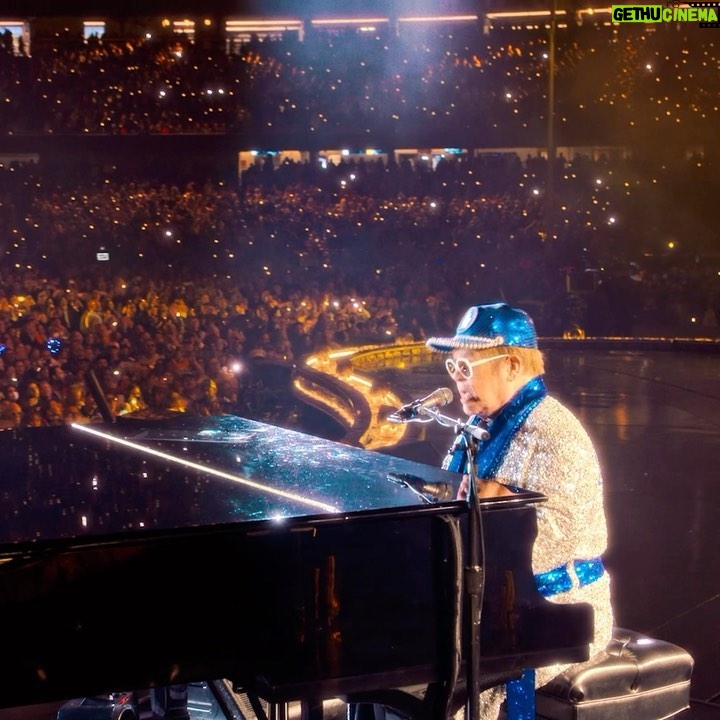 Elton John Instagram - Head to YouTube now to see the full performance of ‘Goodbye Yellow Brick Road’ from my final North American show at Dodger Stadium. The entire concert was live streamed exclusively on @DisneyPlus and featured my dear friends @dualipa, @brandicarlile and Kiki Dee. A fitting send-off for a place so close to my heart. 🚀