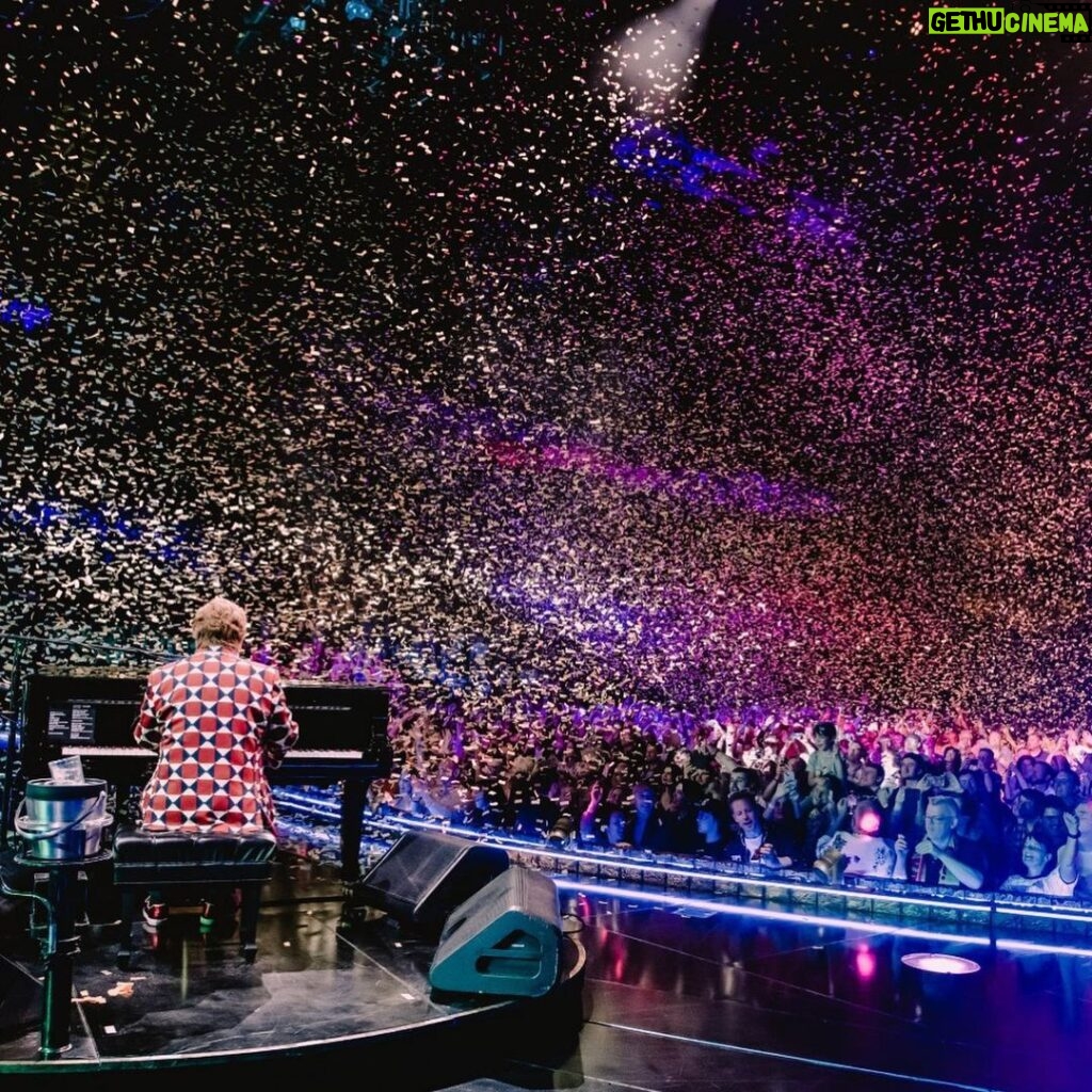 Elton John Instagram - What an incredible run of shows! We hit the 300th show mark in Germany, and then partied together in Barcelona. Last night and tonight, Belgium! See you soon, London 🚀 📸: @bengibsonphoto