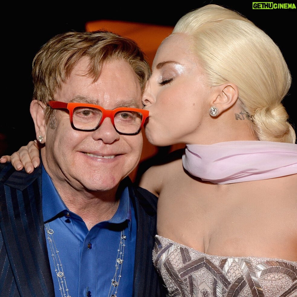 Elton John Instagram - Happy Birthday to an inspirational talent, a fabulous godmother to our boys, and a wonderful friend! Love you @ladygaga ❤️💐🎉