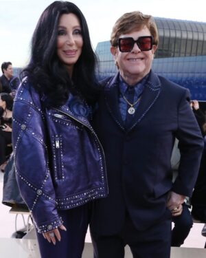 Elton John Instagram - A magical evening for a magical collection. Congratulations, @donatella_versace ✨