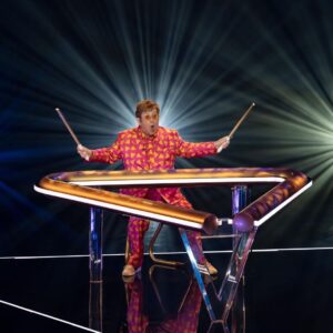 Elton John Instagram - #Doritos_Partner Triangle Player of the Year has a nice *ding* to it! 🔺 show your love on admeter.ustatoday.com
