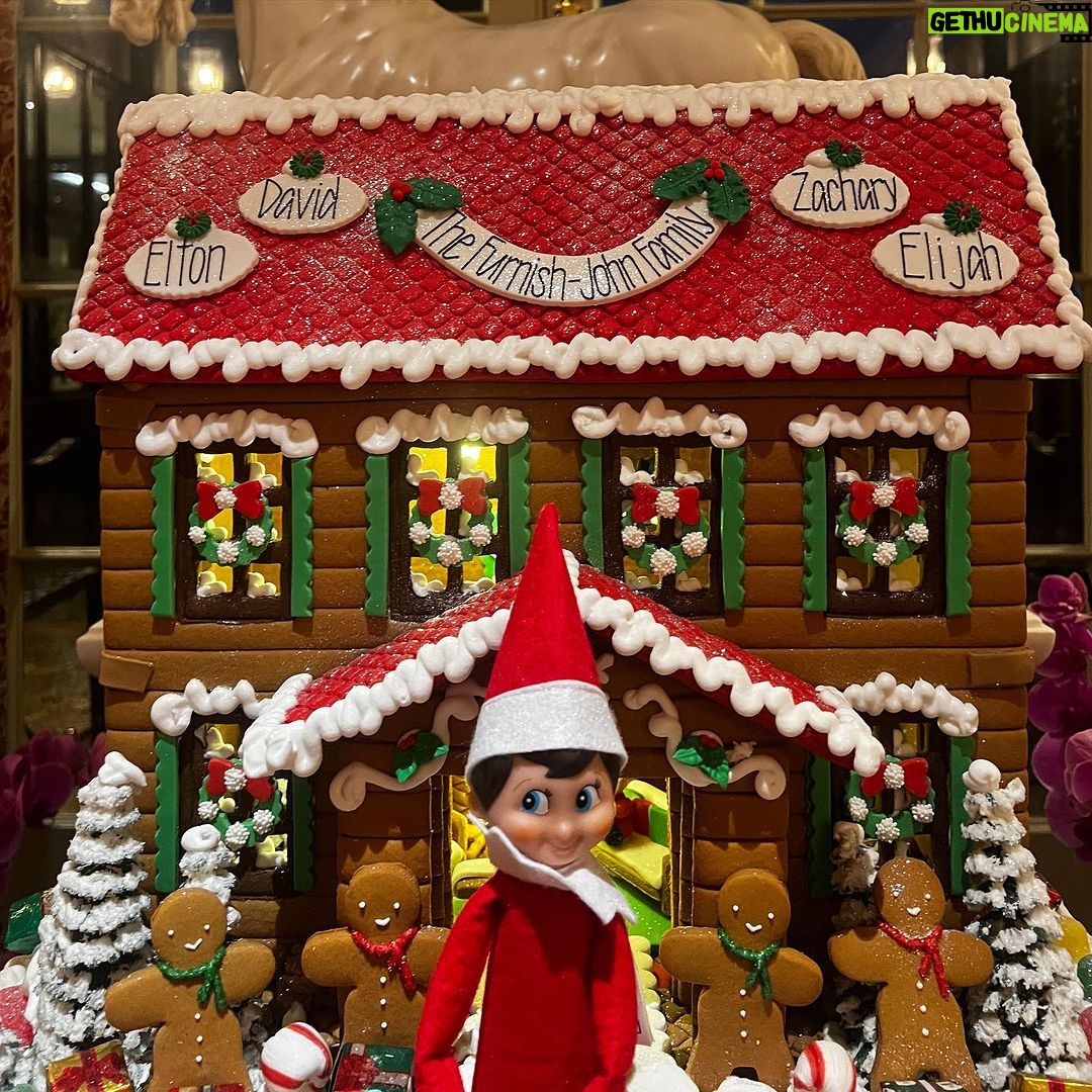 Elton John Instagram - We’ve been Elf on the Shelf fans since the boys were little so it’s been great to see parents and children create their own Elftons! I’ve been so inspired by all the @elfontheshelf fun, I thought we had to share some of our own! #ElftonJohn