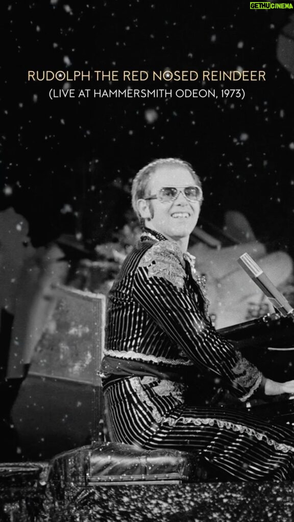 Elton John Instagram - This impromptu version of ‘Rudolph The Red Nosed Reindeer’ was performed at the Hammersmith Odeon on November 22, 1973, the day before ‘Step Into Christmas’ was released 🎄