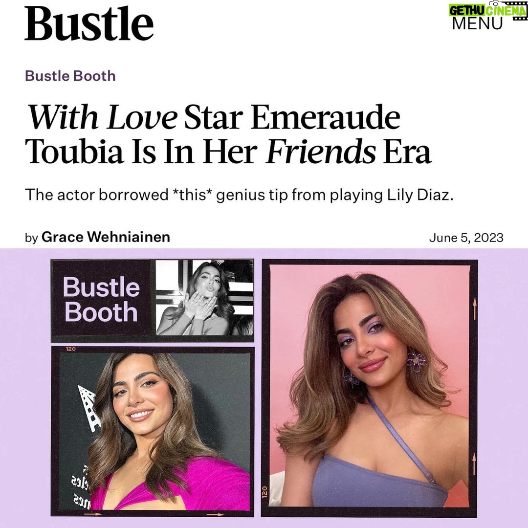 Emeraude Toubia Instagram - 💜 @bustle 💜 link in bio :)