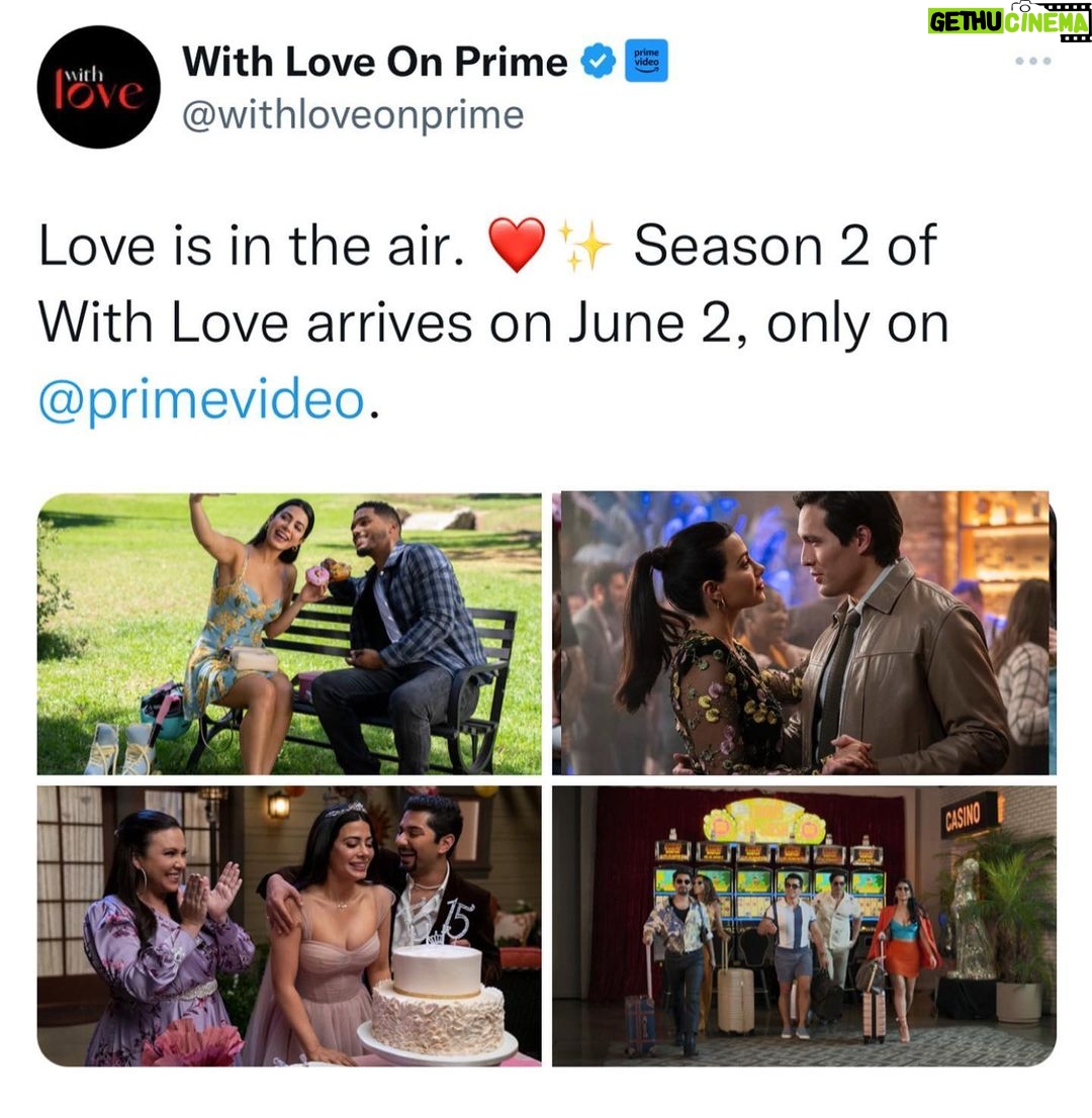 Emeraude Toubia Instagram - ✨June 2 ✨ @withloveonprime @primevideo 💙💛 #WithLoveTV