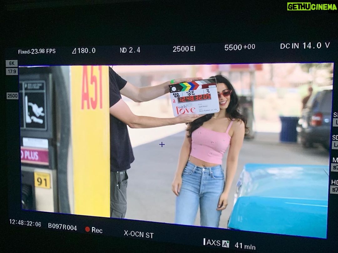 Emeraude Toubia Instagram - Newest member of my family made a guest star appearance in @withloveonprime S2 ;) π !! Also, I may or may not know the premiere date π€«π p.s shout out to my stand-in / body double @thedanielleflores for always rocking it !! @primevideo @amazonstudios ππ