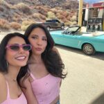 Emeraude Toubia Instagram - Newest member of my family made a guest star appearance in @withloveonprime S2 ;) 🚙 !! Also, I may or may not know the premiere date 🤫💕 p.s shout out to my stand-in / body double @thedanielleflores for always rocking it !! @primevideo @amazonstudios 💙💛