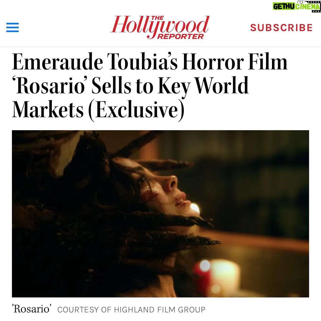 Emeraude Toubia Instagram - π©Έ @rosariothemovie πΏπ