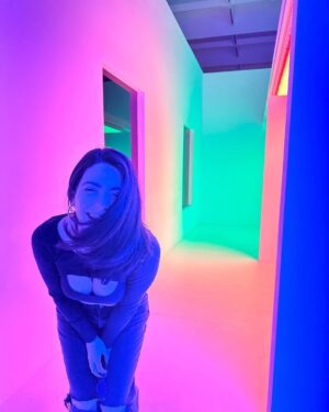 Emeraude Toubia Instagram - color in time and space. Chromosaturation by Carlos Cruz Diez