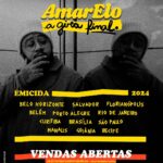 Emicida Instagram - Vendas abertas para o capítulo final da turnê que emocionou o mundo! Seu camarada Emicida te convida para se juntar a AmarElo A Gira Final 💛🌿 Garanta seu ingresso através da @ticketmasterbr para todas as cidades, exceto para Manaus onde as vendas são através da @bilheteriadigital. Compras presenciais serão liberadas a partir das 12h.