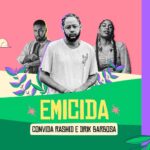 Emicida Instagram - Vamos de estreia no STL Festival? É ele, @emicida convida @drikbarbosa e @mcrashid, o rapper traz um show especial, único e cheio de convidados 🔥🔥 Pela primeira vez no palco do festival e abrindo a nossa line! “Um sorriso ainda é a única língua que todos entende” Vem distribuir sorrisos e deixar o sol de São Thomé mais AmarElo! ☀️ Fique ligado, dia 15/11 tem a próxima atração! 🔗 INÍCIO DAS VENDAS 08/12 às 16h20 ✌🏼 São Thome das Letras