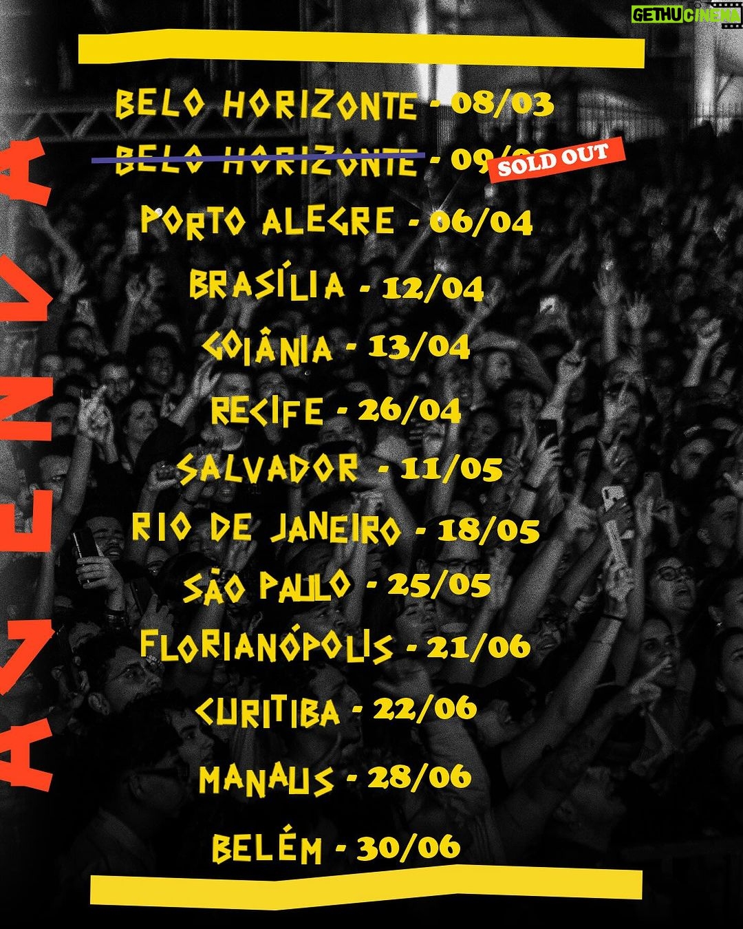 Emicida Instagram - Seu camarada Emicida te convida para se juntar a AmarElo A Gira Final 💛🌿 O capÃtulo final da turnê que emocionou o mundo! Garanta seu ingresso através da @ticketmasterbr para todas as cidades, exceto para Manaus onde as vendas são através da @bilheteriadigital. Clientes @cartaoelo contam com a vantagem de parcelamento em até 5 vezes
