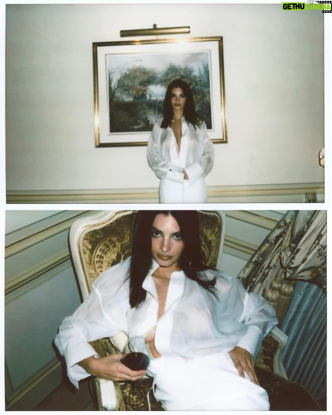 Emily Ratajkowski Instagram - merci! @nicolas.difelice @courreges @acnestudios Paris, France