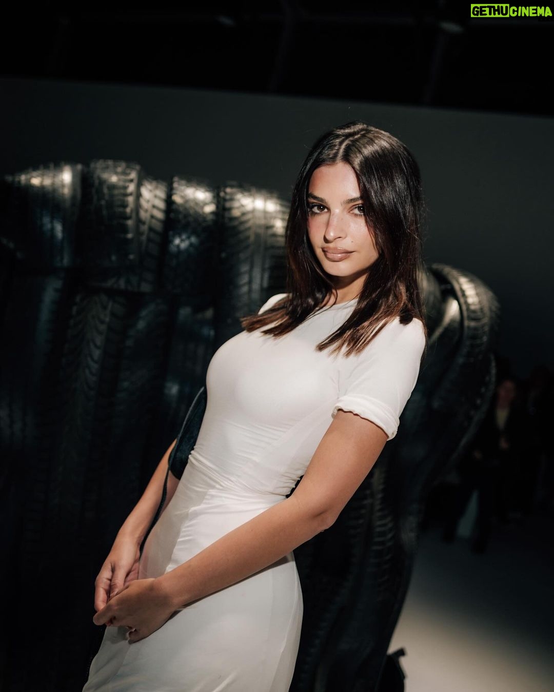 Emily Ratajkowski Instagram - merci! @nicolas.difelice @courreges @acnestudios Paris, France