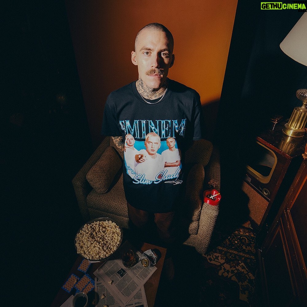 Eminem Instagram - STILL DON’T GIVE A FUCK... 25 Years Later! 🖕 Slim Shady LP 25th Anniversary capsule out now!! Link in bio #SSLP25