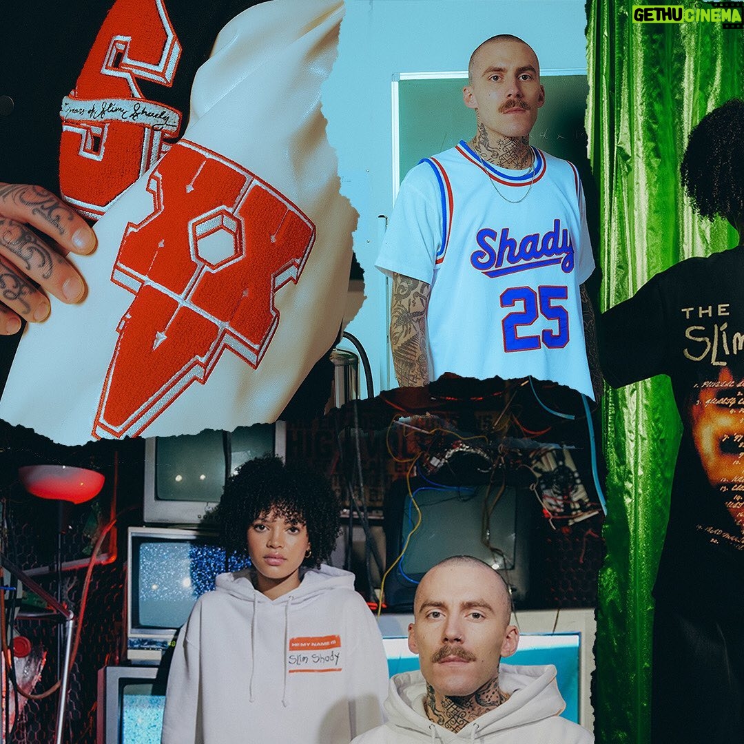 Eminem Instagram - “Cause I don’t give a fuck like my middle finger was stuck” ‼️ Bringin’ it back to ‘99 - cop the new merch from the #SSLP25 capsule! Link in bio