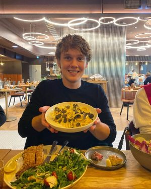 Emma Myers Instagram - thank you paris <3
Last pic is a little boy with his pasta