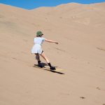 Emma Myers Instagram – Older sister took these pictures of us sand surfing a while ago