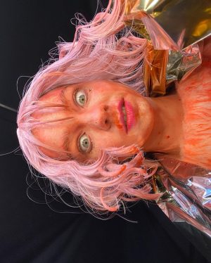 Emma Myers Instagram - just a wee bit bloody (don’t leave your contacts in when there’s blood rain)