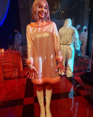 Emma Myers Instagram - just a wee bit bloody (don’t leave your contacts in when there’s blood rain)