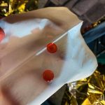 Emma Myers Instagram - just a wee bit bloody (don’t leave your contacts in when there’s blood rain)