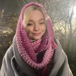 Emma Myers Instagram – make sure you wear a snood today. it’s cold out