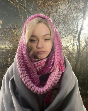 Emma Myers Instagram - make sure you wear a snood today. it’s cold out