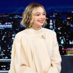 Emma Myers Instagram – SEVENTEEN superfan @ememyers recommends “To you” by @saythename_17 to the audience! #FallonTonight