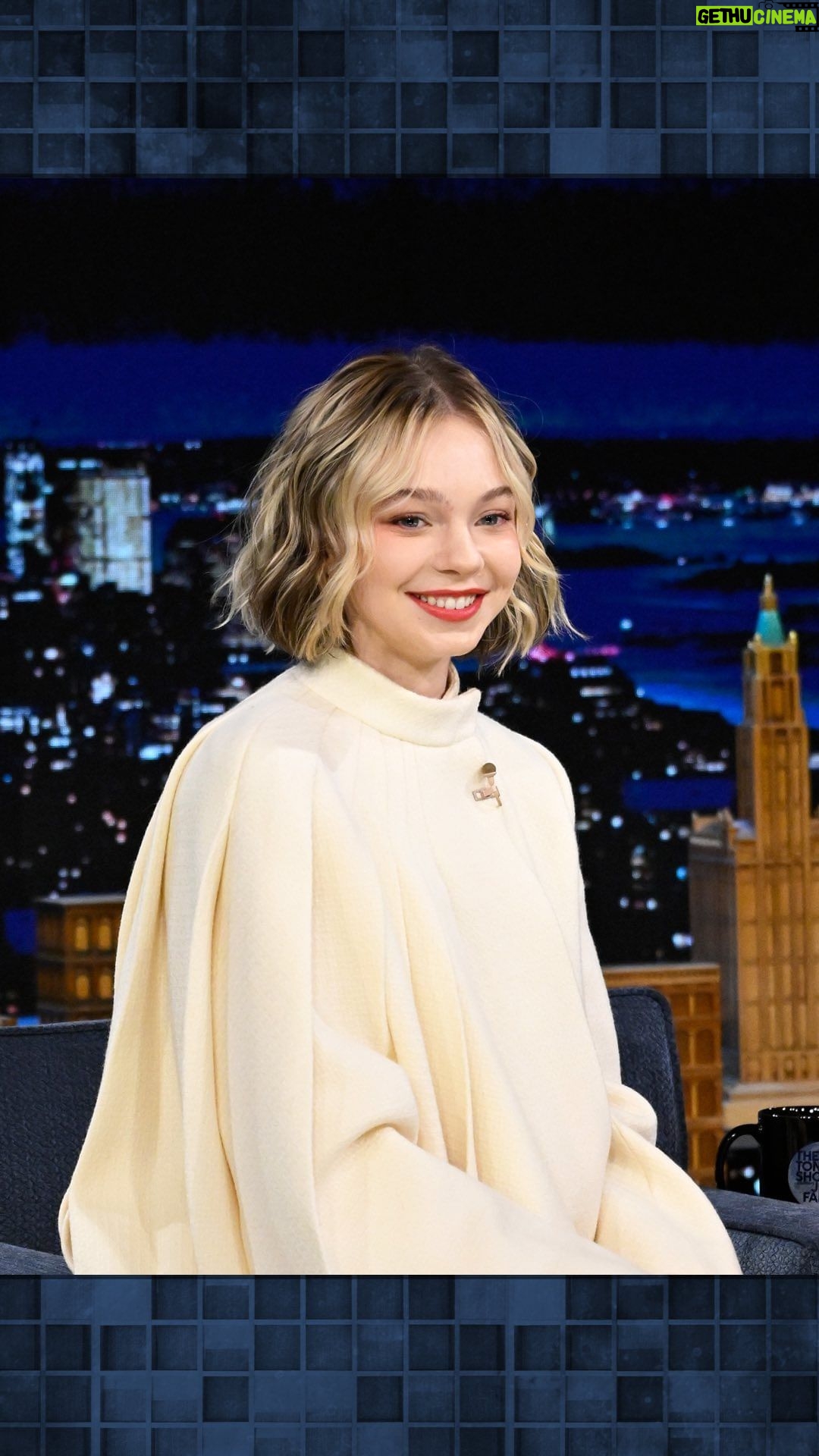 Emma Myers Instagram - @ememyers shares how she prepared for her role as Enid in #WednesdayNetflix. #FallonTonight The Tonight Show Starring Jimmy Fallon