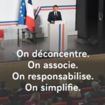 Emmanuel Macron Instagram – Aux cadres dirigeants de l’État, j’ai fixé l’objectif de réduire la complexité administrative et les délais.

Comment ?

En prenant les décisions au plus près du terrain. En associant et en engageant les acteurs locaux, avec le Conseil national de la refondation. En simplifiant toujours.