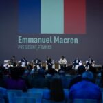 Emmanuel Macron Instagram - Planifier la fin des énergies fossiles, sortir du charbon avant 2030, aider les pays les plus touchés par le changement climatique à s’adapter : voilà les objectifs que je porte à la COP28 et qui sont au cœur du Pacte de Paris pour les Peuples et la Planète. Dubai, United Arab Emirates