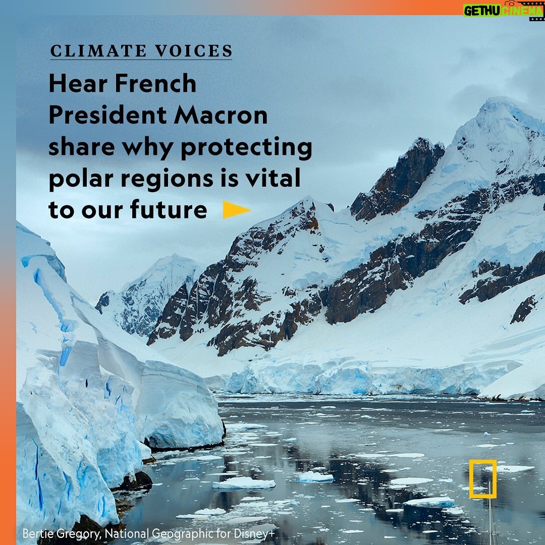 Emmanuel Macron Instagram - In our first #NatGeoClimateVoices post with President @emmanuelmacron, swipe to see why polar ecosystems—some of the most vulnerable on Earth as the climate warms—need protection. On November 10, National Geographic Explorer and wildlife filmmaker @bertiegregory interviewed President Macron at the One Planet Polar Summit—the first international summit dedicated to glaciers and poles. Meeting with leading scientists and experts, the president heard first hand the projections of melting sea ice and what actions scientists say need to be taken. Watch the full video at the link in bio for more on France's plans to help protect polar regions.