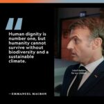 Emmanuel Macron Instagram - In our first #NatGeoClimateVoices post with President @emmanuelmacron, swipe to see why polar ecosystems—some of the most vulnerable on Earth as the climate warms—need protection. On November 10, National Geographic Explorer and wildlife filmmaker @bertiegregory interviewed President Macron at the One Planet Polar Summit—the first international summit dedicated to glaciers and poles. Meeting with leading scientists and experts, the president heard first hand the projections of melting sea ice and what actions scientists say need to be taken. Watch the full video at the link in bio for more on France's plans to help protect polar regions.
