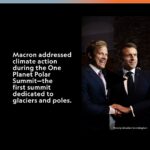 Emmanuel Macron Instagram - In our first #NatGeoClimateVoices post with President @emmanuelmacron, swipe to see why polar ecosystems—some of the most vulnerable on Earth as the climate warms—need protection. On November 10, National Geographic Explorer and wildlife filmmaker @bertiegregory interviewed President Macron at the One Planet Polar Summit—the first international summit dedicated to glaciers and poles. Meeting with leading scientists and experts, the president heard first hand the projections of melting sea ice and what actions scientists say need to be taken. Watch the full video at the link in bio for more on France's plans to help protect polar regions.