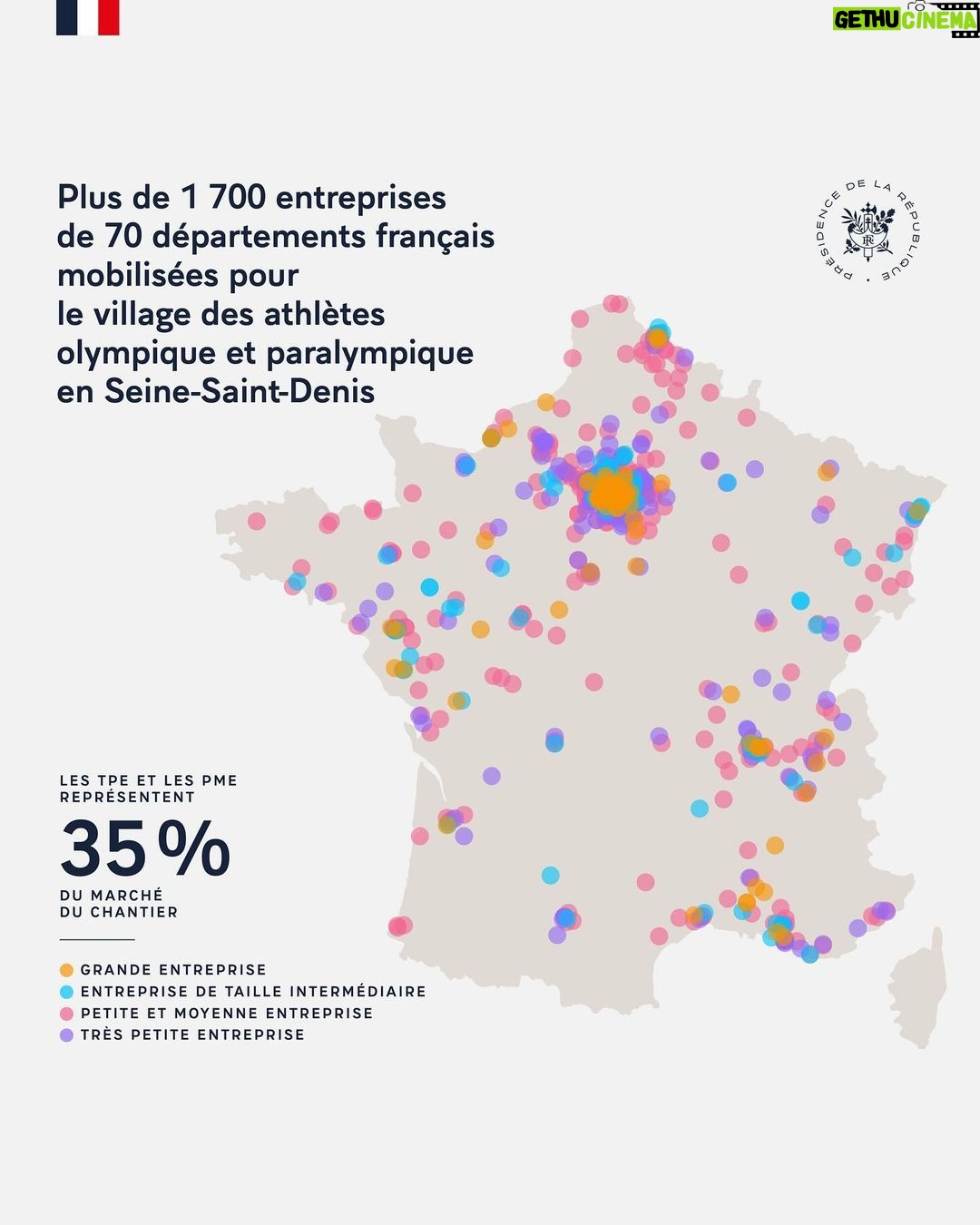 Emmanuel Macron Instagram - Le village olympique et paralympique en Seine-Saint-Denis, c’est la France ! Seine-Saint Denis (93)