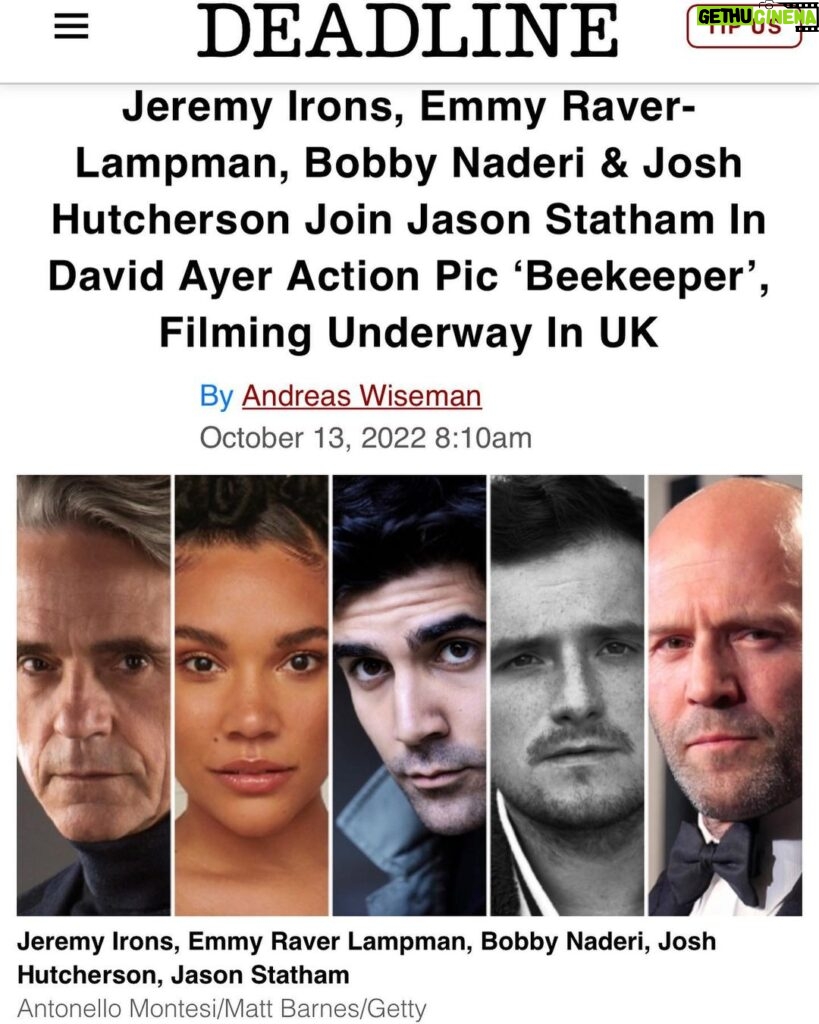 Emmy Raver-Lampman Instagram - II THE. BEEKEEPER. II 🐝 this cast. this crew. *chefs kiss* thrilled to be working on this awesome project with truly the loveliest people of all time! thank you @davidayermovies and @cjlong2018 for bringing me into the fold!🐝 The Bee Hive