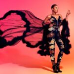 Emmy Raver-Lampman Instagram - II WATERMELON. SUGAR. SKY. II ⠀ Photo: @mattbarnesphoto Styling: @marcandrewsmith MakeUp: @summerogrady Hair: @iamaraxilindsey