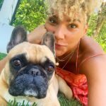 Emmy Raver-Lampman Instagram - II ME. AND. MY. OG. II #luna