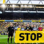 Emre Can Instagram - Drei wichtige Punkte aber die wichtigste Botschaft ist #STOPWAR 🙏 Am Mittwoch geht’s weiter #weCan #EC23 SIGNAL IDUNA PARK