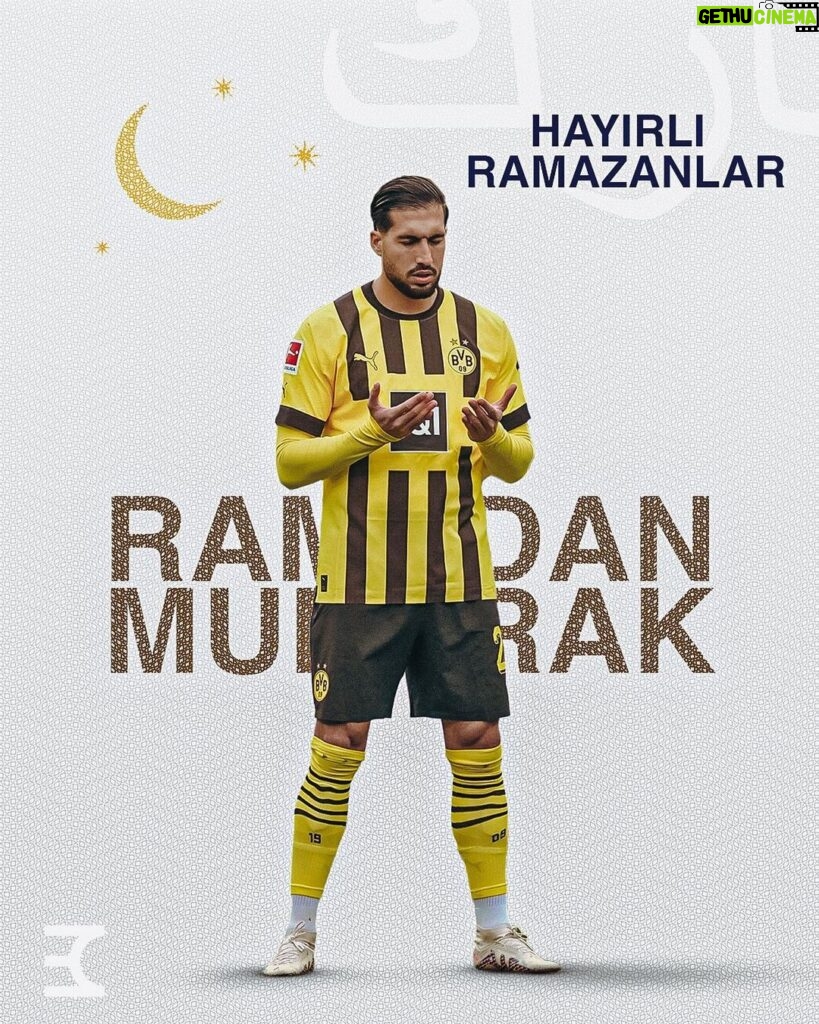 Emre Can Instagram - To all my Muslim followers, may the joyous occasion of Ramadan bring you peace, prosperity and happiness 🤲🌙