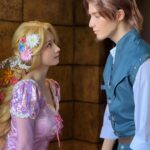 Enako Instagram - 人生初のDハロに行ってきました✨ 『塔の上のラプンツェル』のラプンツェルの仮装したよ🌸 (横にいるフリンはスタンミ) #disneyland #disneyhalloween #dハロ #dハロ仮装