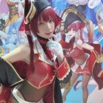Enako Instagram - 『hololive SUPER EXPO 2023 DAY1』 オフィシャルコスプレイヤーとして 宝鐘マリンちゃんのコスプレで出演したよ🏴‍☠️ #hololive #cosplay