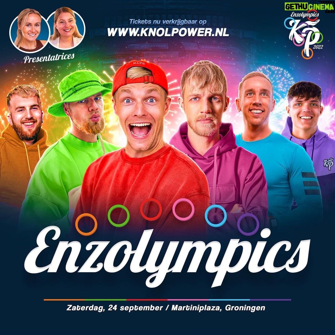 Enzo Knol Instagram - Welkom bij de Enzolympics! @noeldekkers 🎉 Wie denken jullie dat gaat winnen?! Kom het live zien 24 september in de MartiniPlaza Groningen ✨ Linkje in bio voor de tickets!