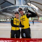 Enzo Knol Instagram - Wij leven een paar dagen het leven van een topsporter binnen schaatsteam @jumbovisma_ice 💛 Vandaag om 16:00 de eerste vlog online van onze avonturen hier in Inzell!📍