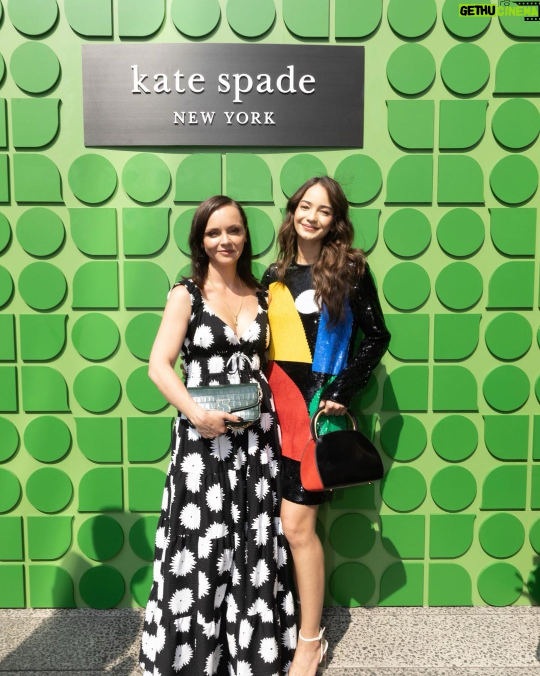 Enzy Storia Instagram - Celebrating spring style at @katespadeny's NYFW presentation. Ready for the season's elegance. 🌷 #katespadeny New York, New York
