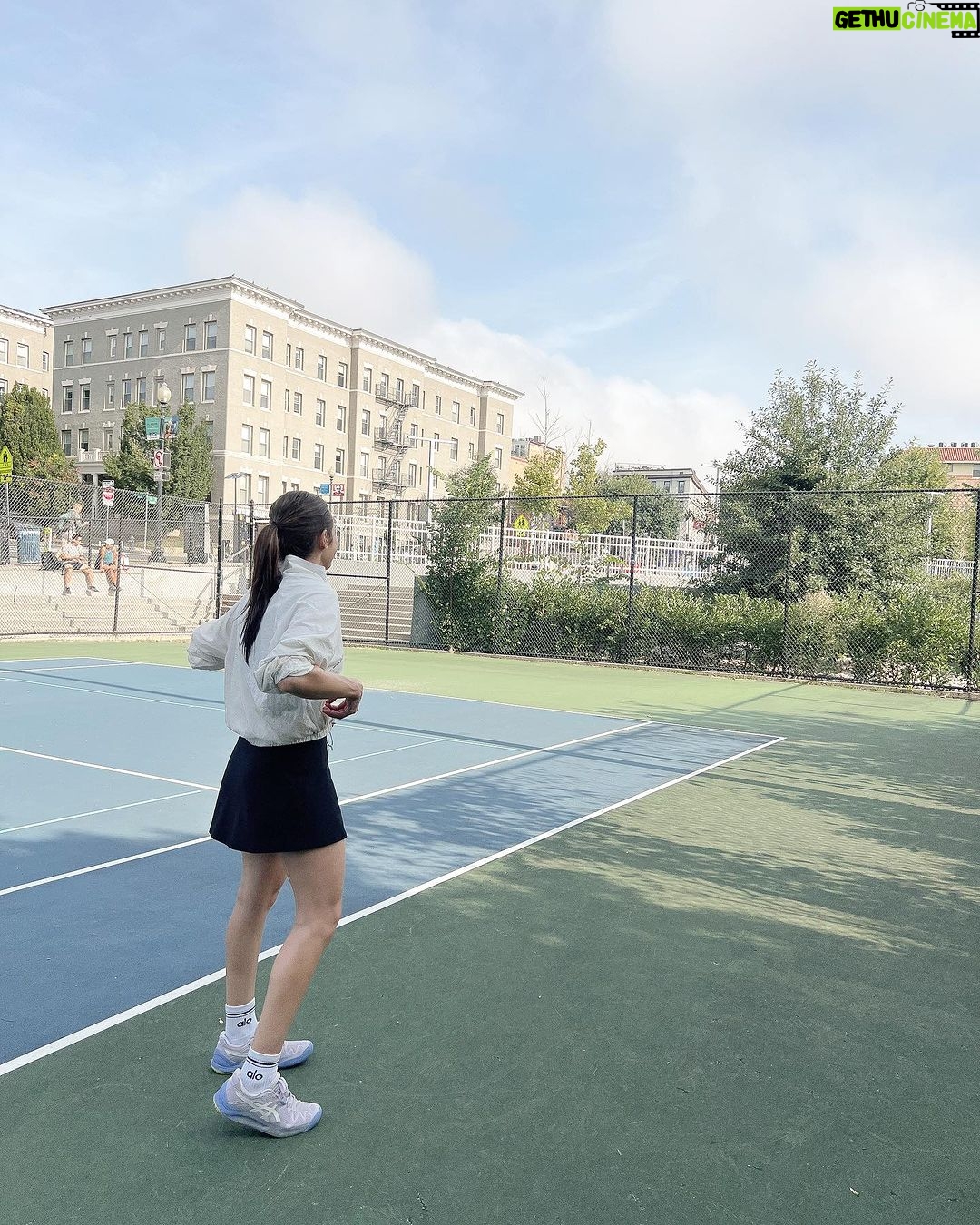 Enzy Storia Instagram - Weekly routine 🎾 Washington D.C.